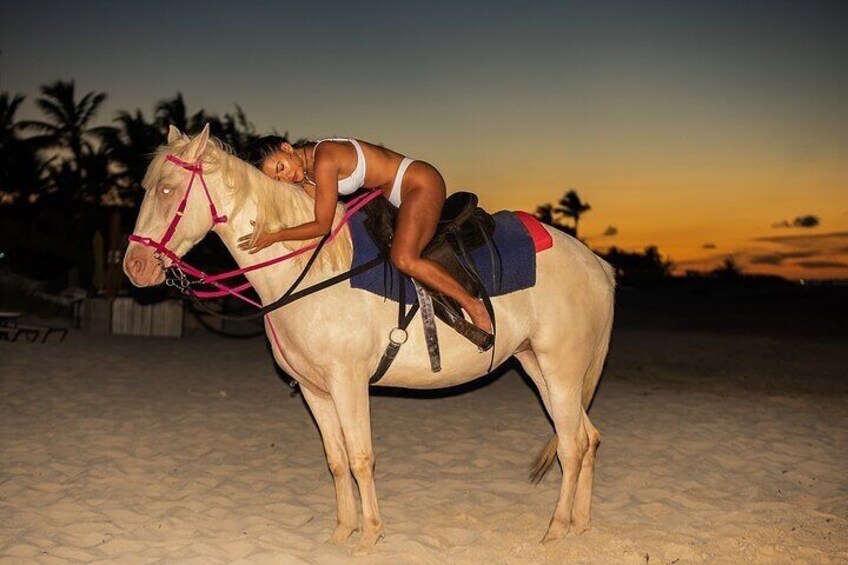 Breathtaking Sunset Horseback Tour in Providenciales