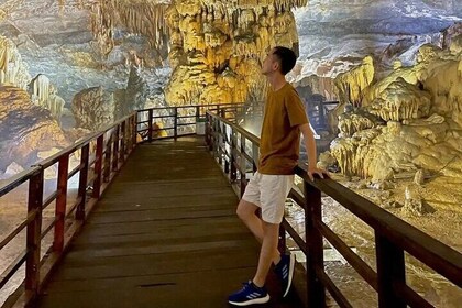 Guided Tour in Phong Nha and Paradise Caves with Transportation