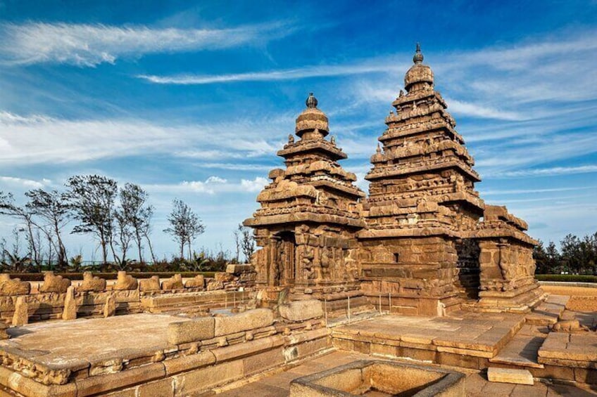 Shore temple on the Mahabalipuram Private Tour from Chennai