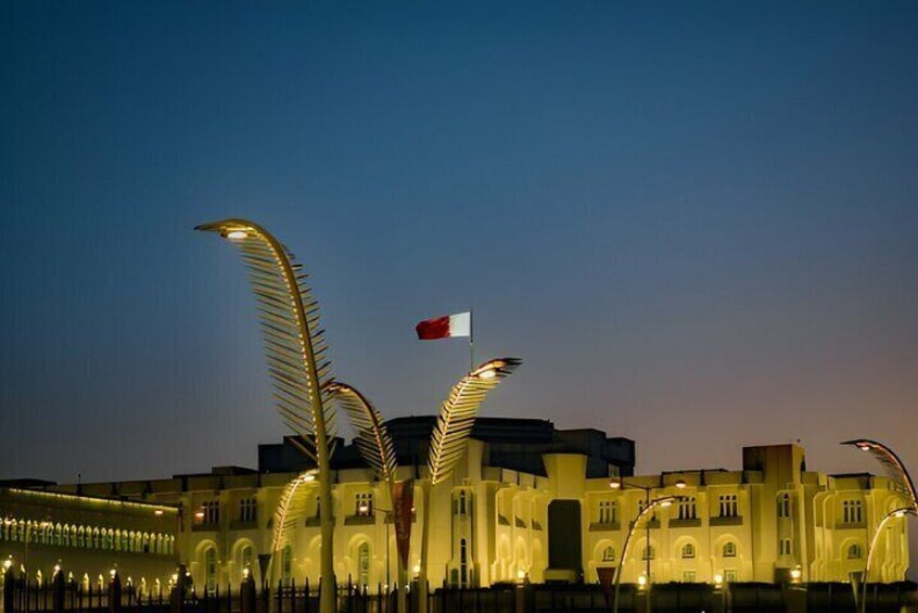 Doha Night City Lights Tour with Arabian Dhow Cruise