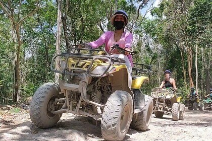 Adventure at Casa Jaguar: quad bike, Zipline, and Cenote, Mayan Jungle