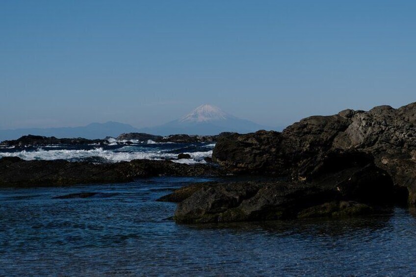 On clear days, you can see Mount Fuji across Sagami Bay.