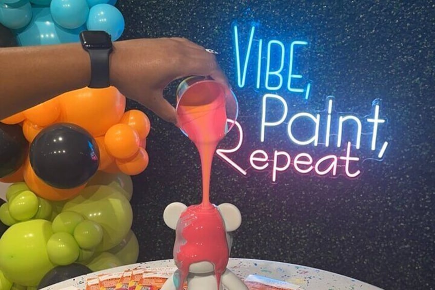 Drip Bear Paint & Sip Experience