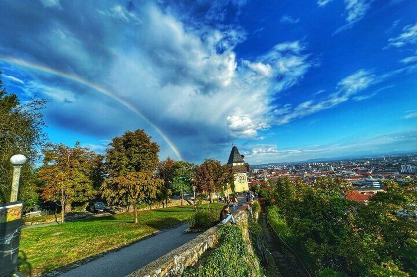 Graz Funicular Ride and Schlossberg Picnic Experience