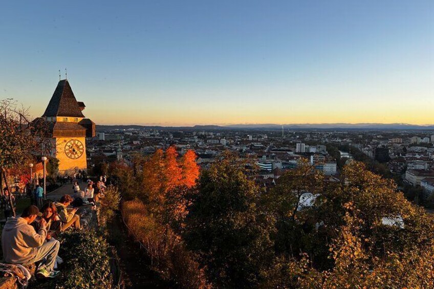 Graz Funicular Ride and Schlossberg Picnic Experience