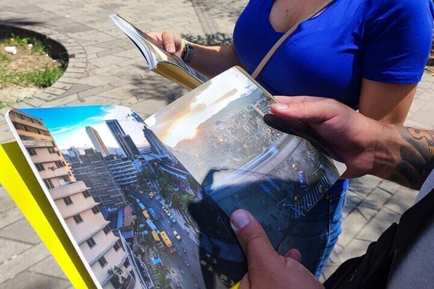 Walking Tour in the Center of Medellin with Artistic Guide Book