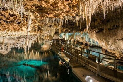 Day Tour: Crystal Cave, St. George and Tobacco Bay Beach