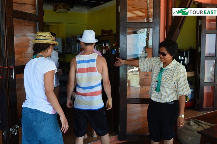 Tour guide with group in Phuket