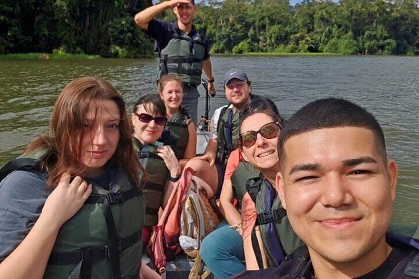 Canoe tour through the water channels of the National Park