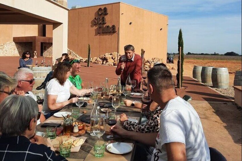 Bodega Tour XL Mallorca incl. 3x wine tasting pick up east coast
