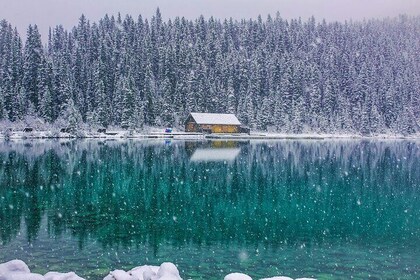 Lake Louise, Marble Canyon Icewalk and Banff Town from Canmore