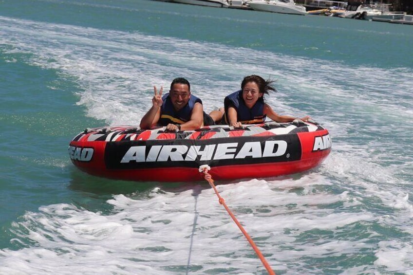 15 Minutes Private Bumper Tube Ride on Koko Marina in Hawaii Kai