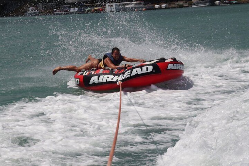 15 Minutes Private Bumper Tube Ride on Koko Marina in Hawaii Kai