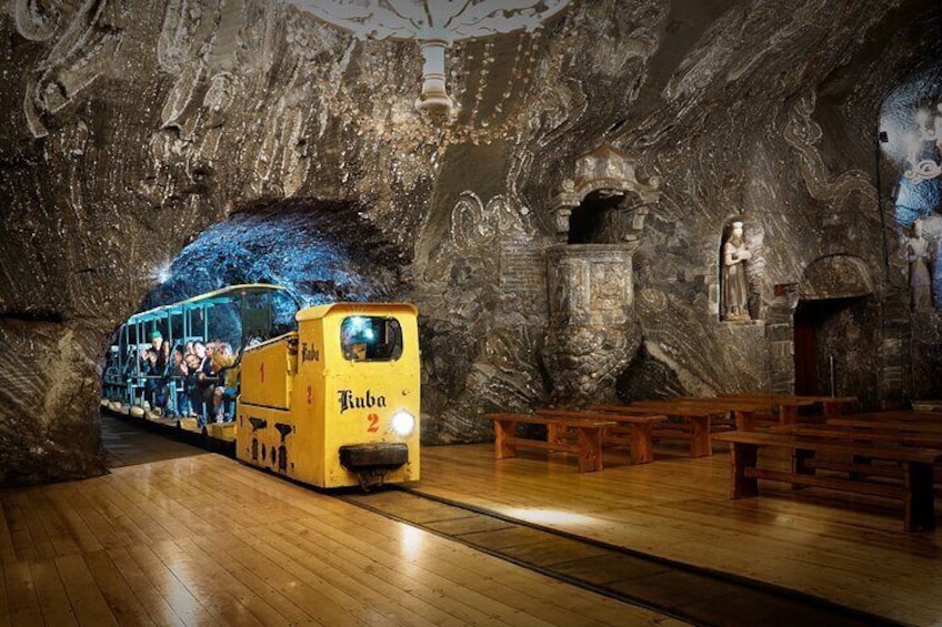 UNESCO Underground Boat Expedition and Salt Mine Tour from Krakow