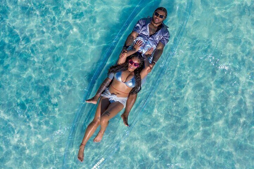 Couples Clear Kayak Photoshoot in Montego Bay