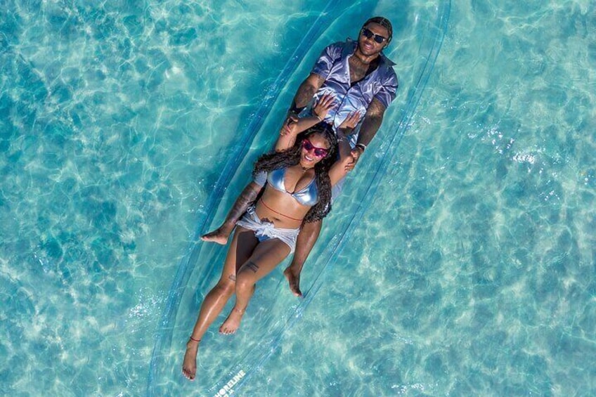 Couples Clear Kayak Photoshoot in Montego Bay