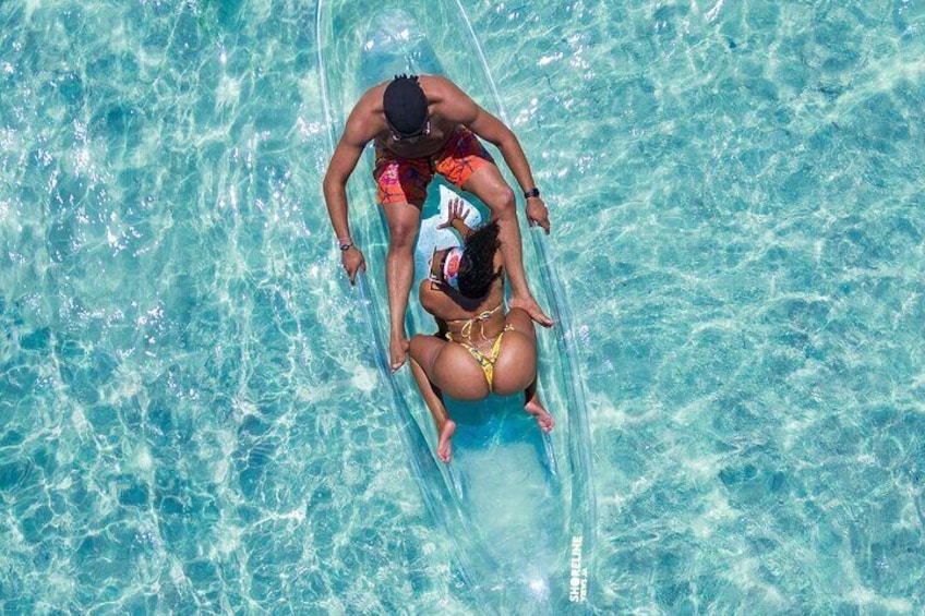 Couples Clear Kayak Photoshoot in Montego Bay
