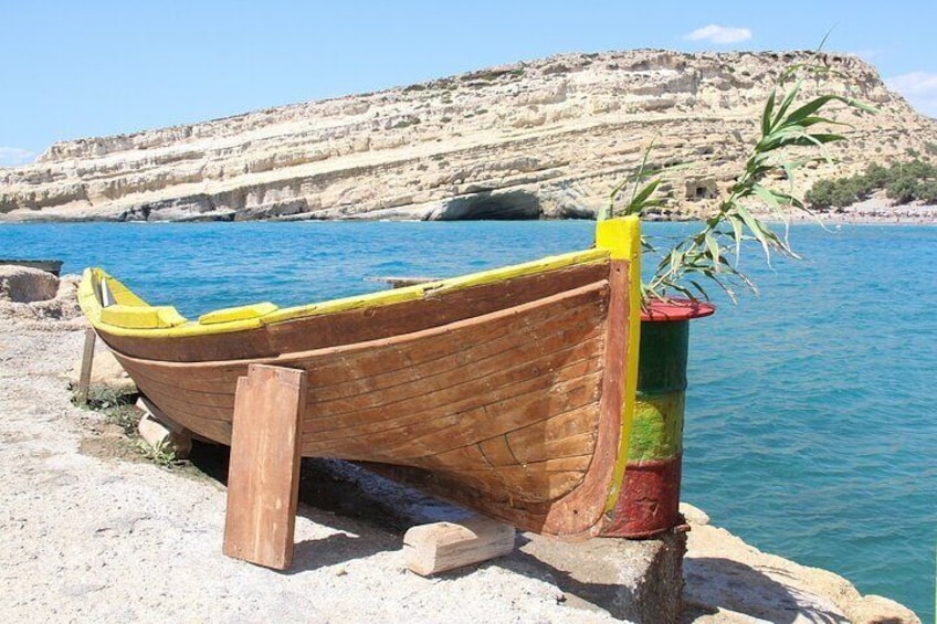 Matala Beach+Caves, Palace of Phaistos & Zaros Lake | Private