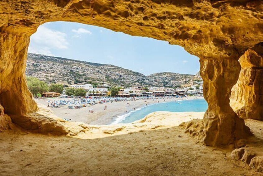 Matala Beach+Caves, Palace of Phaistos & Zaros Lake | Private