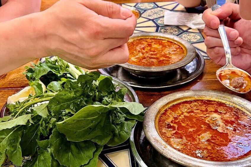 The traditional beyran soup is a significant part of the breakfast culture in the eastern part of Turkey.