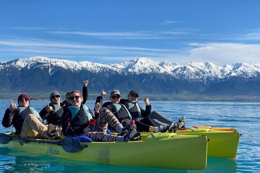 Theres always a chance for a snowy backdrop in Kaikoura