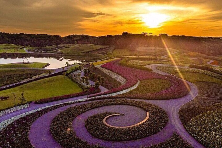 Beautiful gardens of the south of Brazil