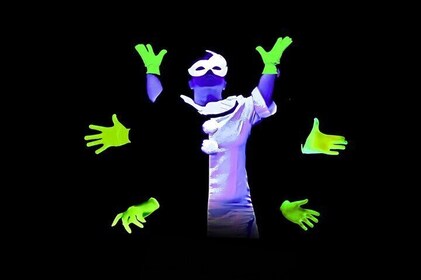 Underground Black Light Theatre Interactive Show in Prague