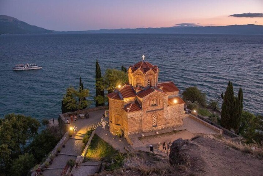 St .Jon church during the night