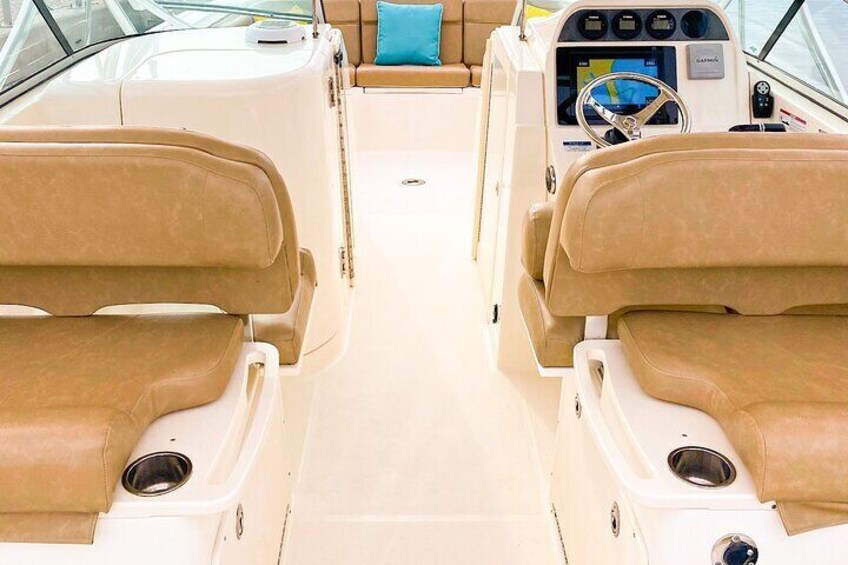 Interior view of our WorldCat Boat