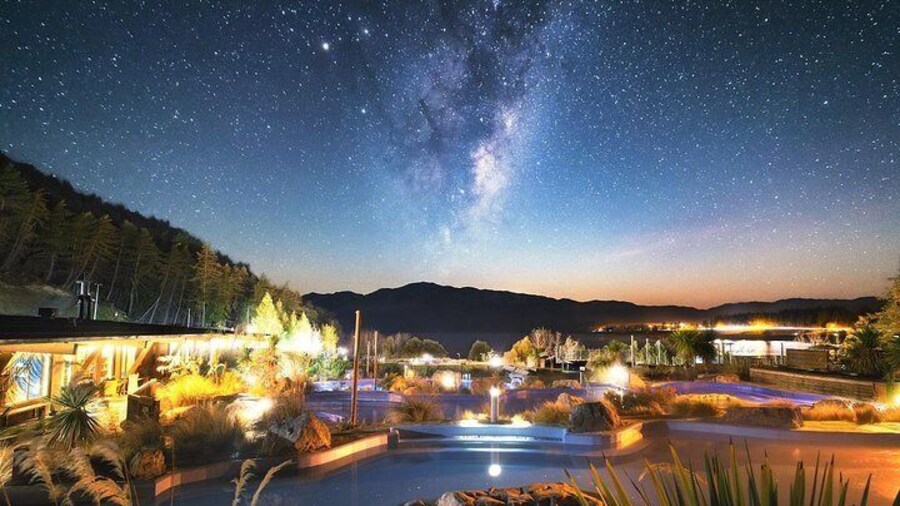Explore and relax in hot pools.