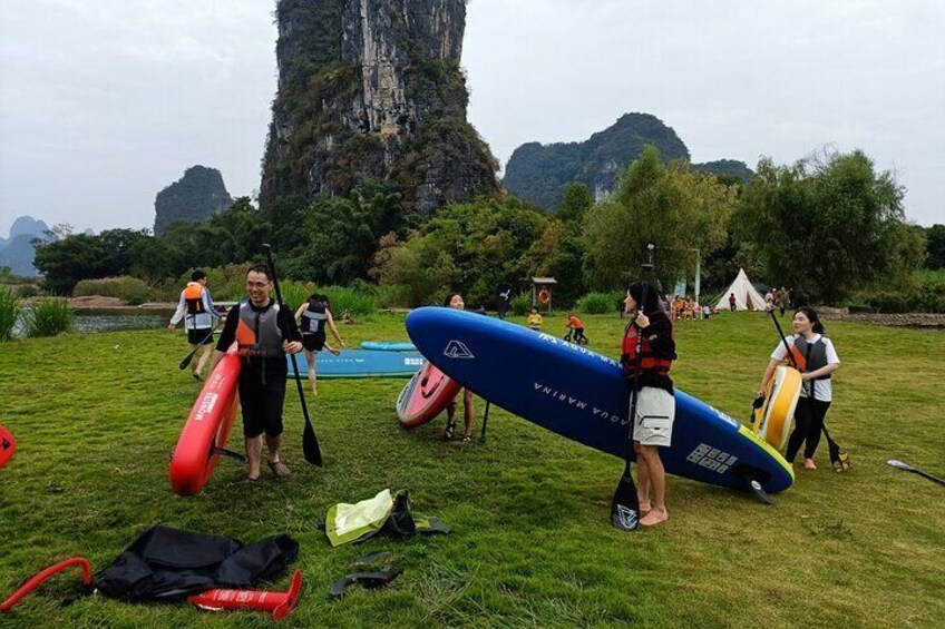 Stand Up Paddle Boarding and Kayaking in Yangshuo