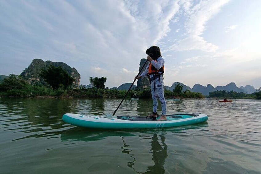 Stand Up Paddle Boarding and Kayaking in Yangshuo