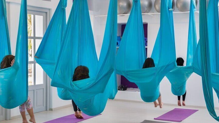 Aereal Yoga in Paros Island