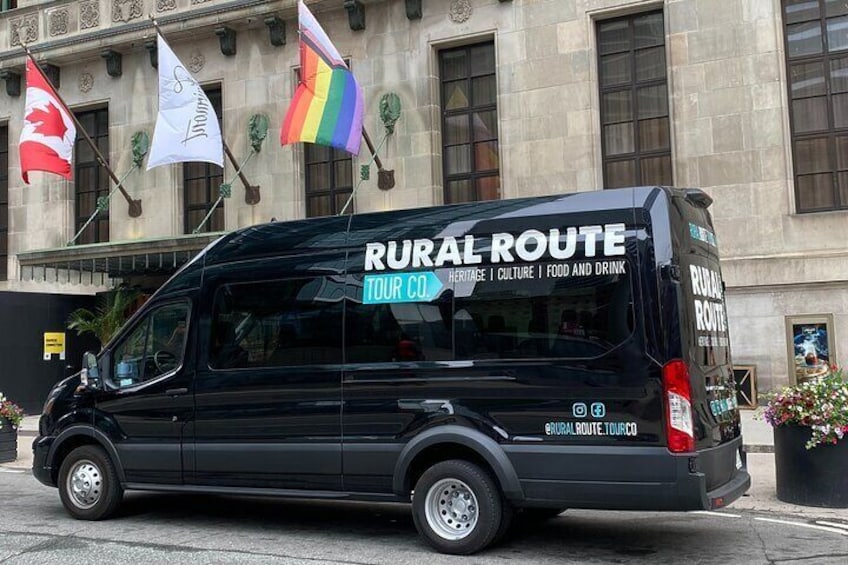 Convenient Downtown Toronto Pick-up for Public Tours. Private Tours also Available