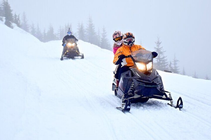 Family Snowmobile Tour in Whistler