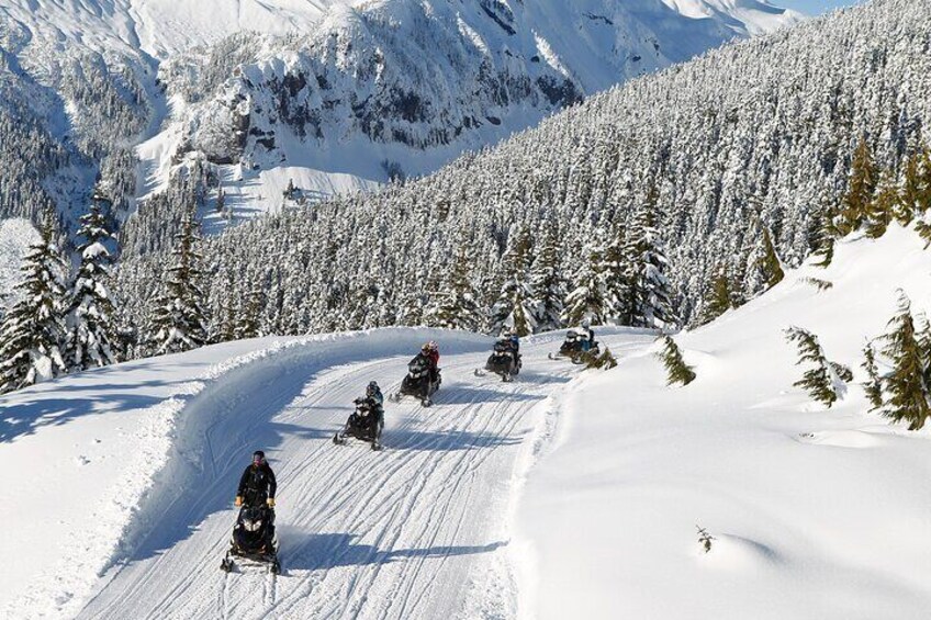 Family Snowmobile Tour in Whistler