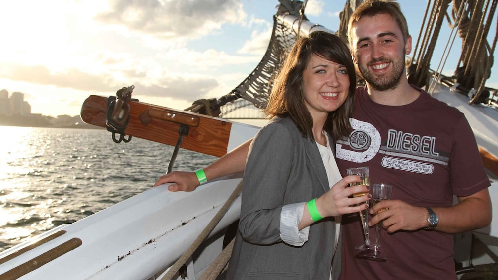 Sydney Harbor Tall Ship Wine & Canapés Evening Cruise