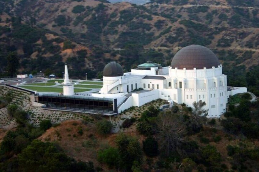 View From Helicopter Griffith Park Observatory