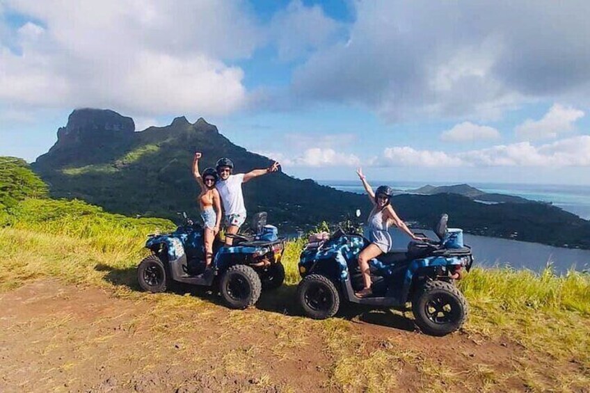 BORABORA ATV ADVENTURE, ISLAND TOUR, Bora Bora QUAD ADVENTURE, Bora Bora VIEWPOINT, FAANUI VIEWPOINT, PAREO ARTIST, VISIT MARAE FAANUI, QUADS TOUR, PRIVATE spot, PRIVATE SPOT MONT POPOTI