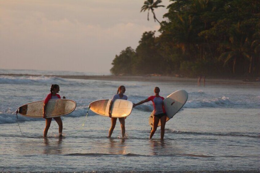 Group Surf Lessons in Playa Hermosa Santa Teresa