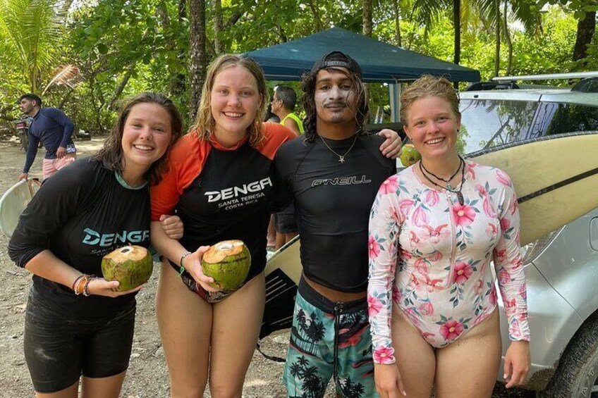 Group Surf Lessons in Playa Hermosa Santa Teresa