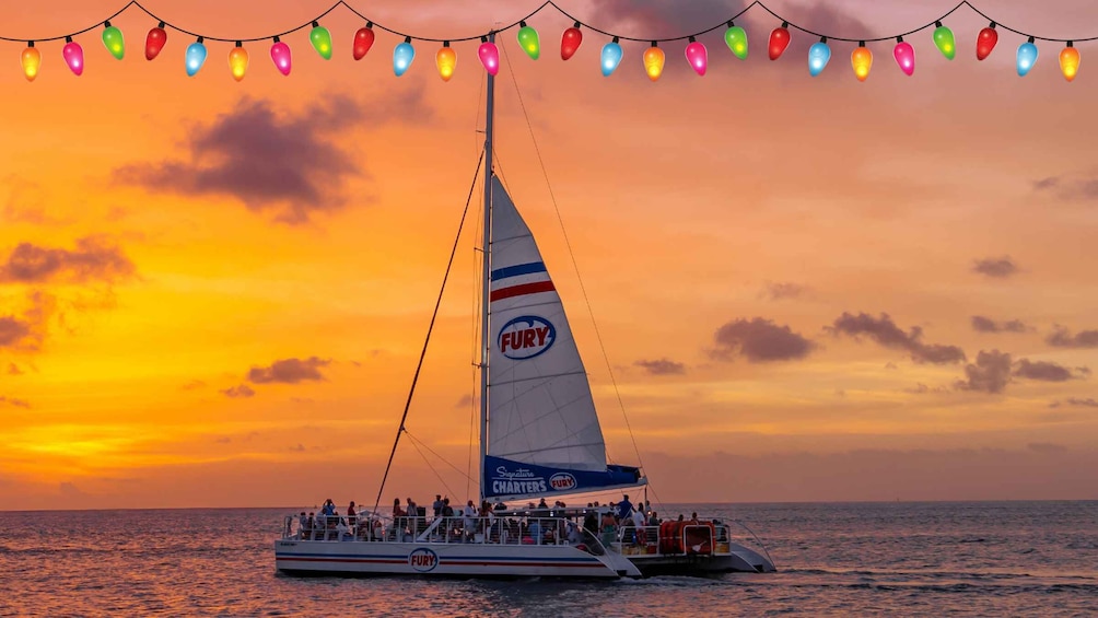 St. Augustine: Nights of Lights Sunset Sail with Drinks