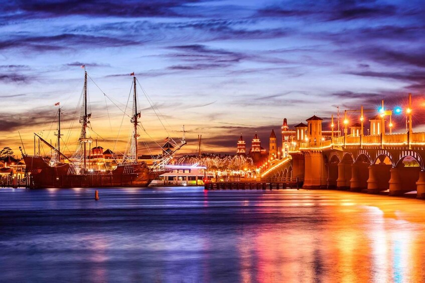 Picture 2 for Activity St. Augustine: Nights of Lights Sunset Sail with Drinks