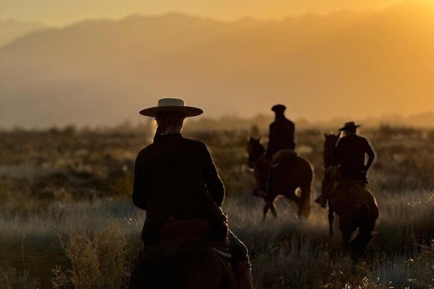 Horseback riding through the heart of the Mendoza River.