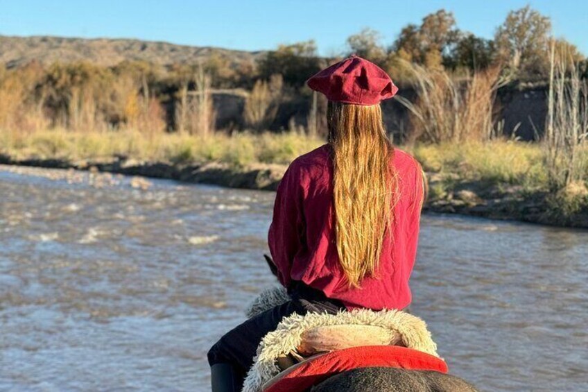 For entering into an arm of the Mendoza River