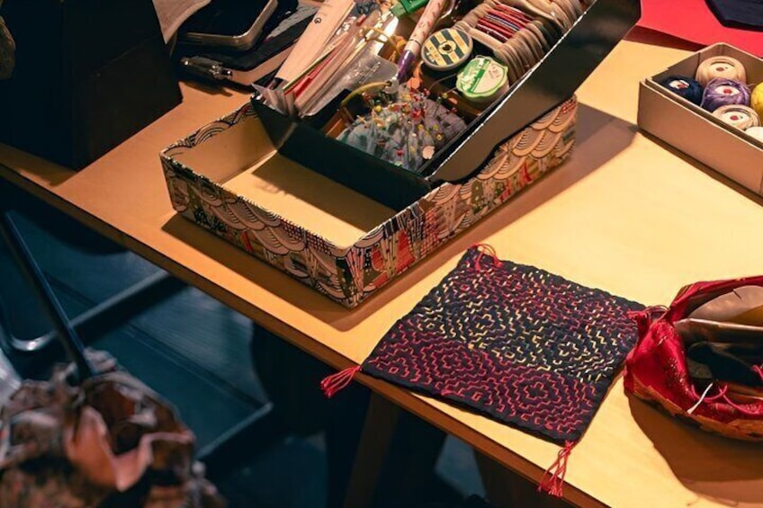 Osaka Small Group Sashiko Japanese Craftmanship Workshop