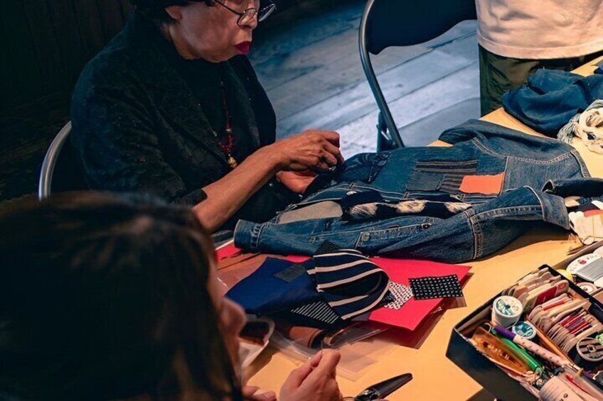 Osaka Small Group Sashiko Japanese Craftmanship Workshop 