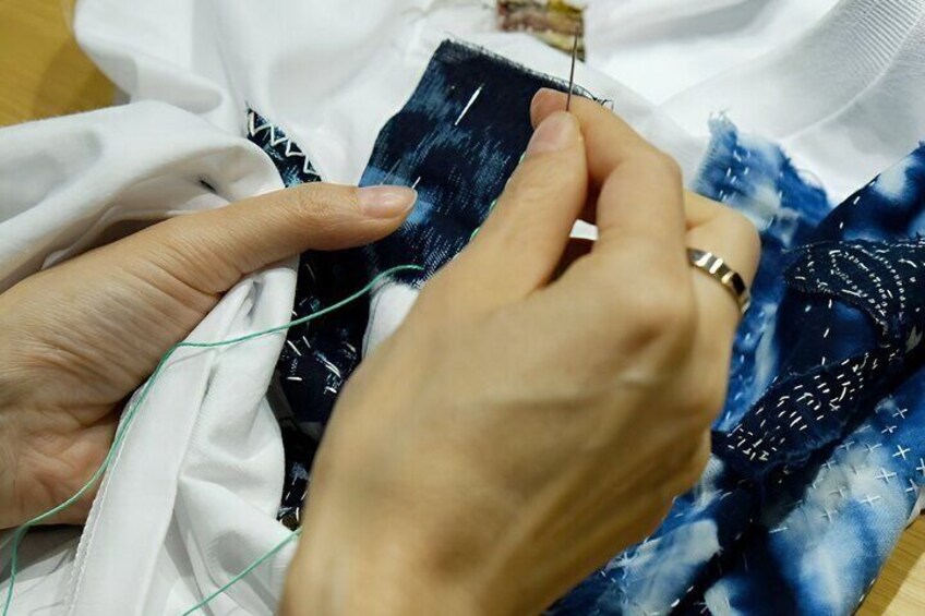 Osaka Small Group Sashiko Japanese Craftmanship Workshop 
