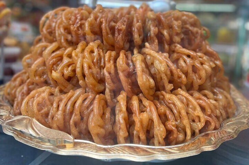 Delicious jalebi on Brick Lane