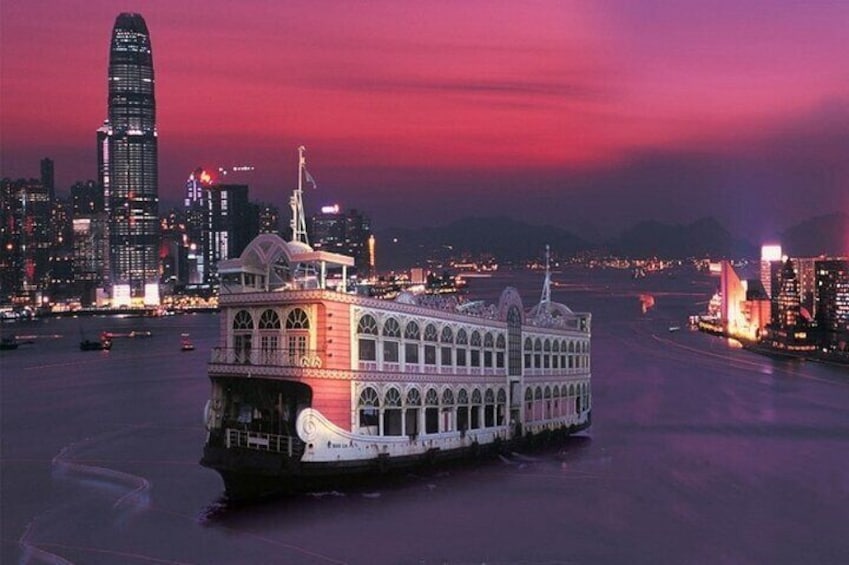 HK Night Cruise with Dinner Buffet and Temple Street Tour